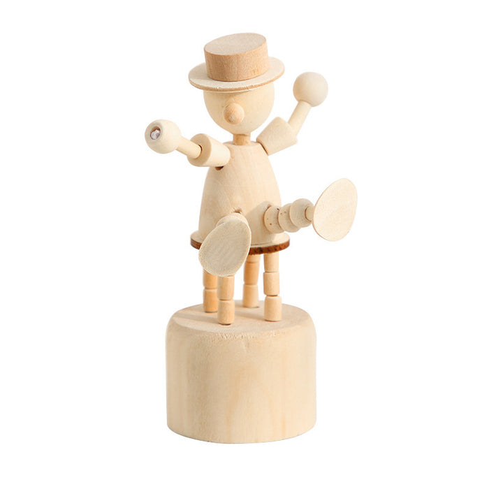 Wholesale Ornament Creative Puppet Wooden Small Animal Mini MOQ≥2 JDC-OS-ShangZ001