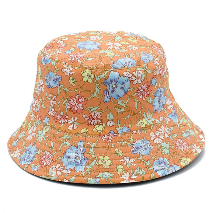 Sombrero de cubo al por mayor algodón floral pequeño jdc-fh-rheng011
