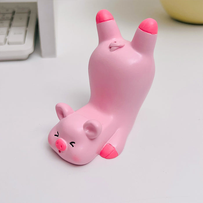 Wholesale Grips Plastic Cartoon Cute Pig Ornament MOQ≥2 JDC-PS-LouC001