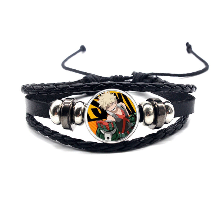 Accessoires en gros bracelet en cuir MOQ réglable tressé ≥2 (m) JDC-BT-YANY013