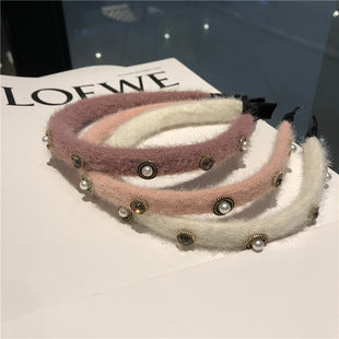 Wholesale Headband Cloth Pig Nose CD Letters(F) MOQ≥2 JDC-HD-Ruichong013