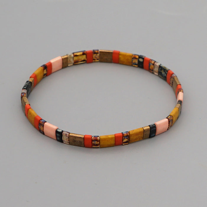 Wholesale Braided Beaded Bracelet Women's Multi-layered Boho Ethnic Style JDC-BT-GBH125