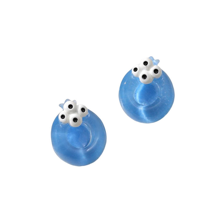 Wholesale Earrings Acrylic Cute Small Cartoon Fun Stud Earrings JDC-ES-GuTe038