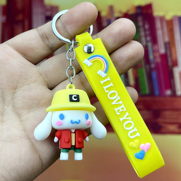 Wholesale keychain pvc pendant cute cartoon MOQ≥10 JDC-KC-MQu001
