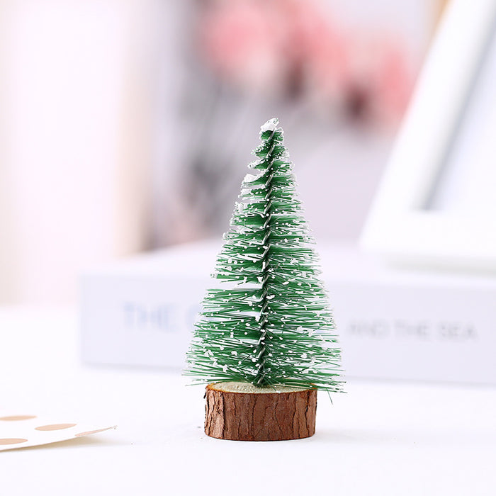 Wholesale Decorative Mini Christmas Tree Desktop Ornament Pine Needle Tree JDC-DCN-JinH001