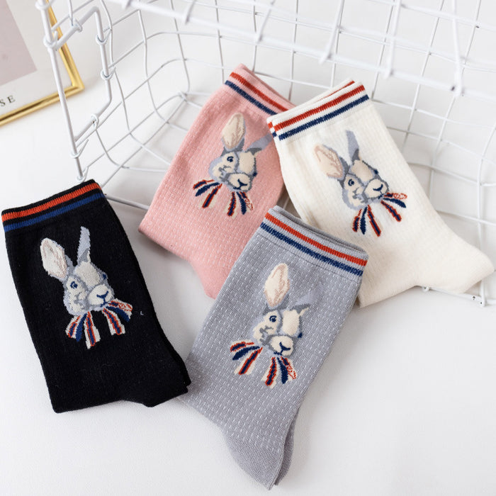 Calcetines al por mayor algodón lindos calcetines de conejo jdc-sk-mzx013
