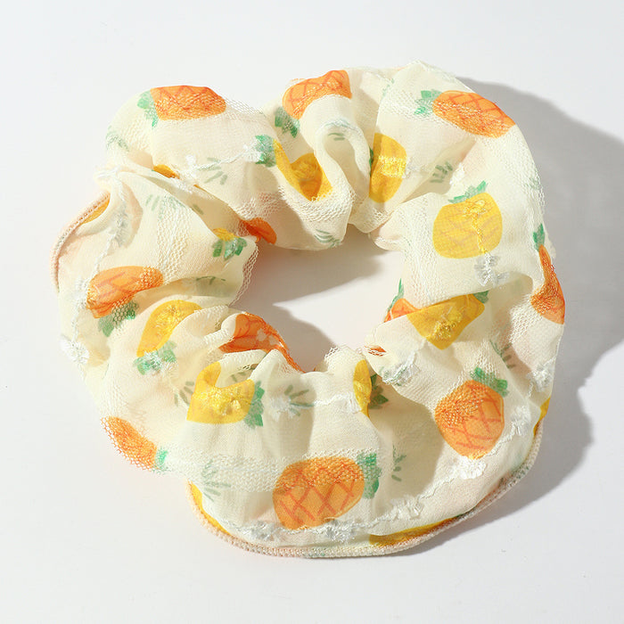 Jewelry WholesaleWholesale peach pineapple fruit mesh large intestine hair ring JDC-HS-Moduo003 Hair Scrunchies 摩多 %variant_option1% %variant_option2% %variant_option3%  Factory Price JoyasDeChina Joyas De China
