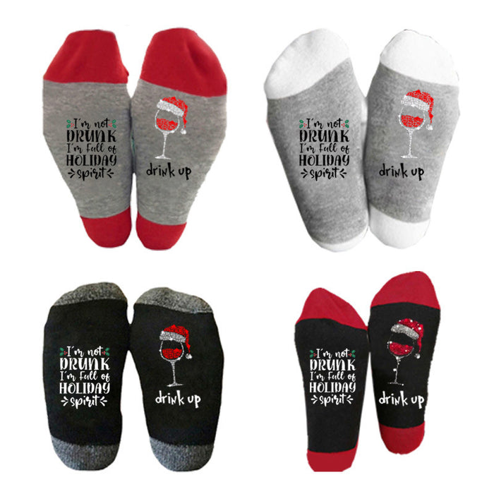 Wholesale Socks Cotton Alphabet Print Socks MOQ≥2 JDC-SK-HuaL007