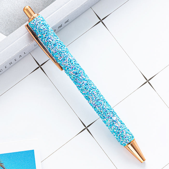 Pen de bolígrafo al por mayor Pen Metal Multicolor Sequin Press JDC-BP-Huah098