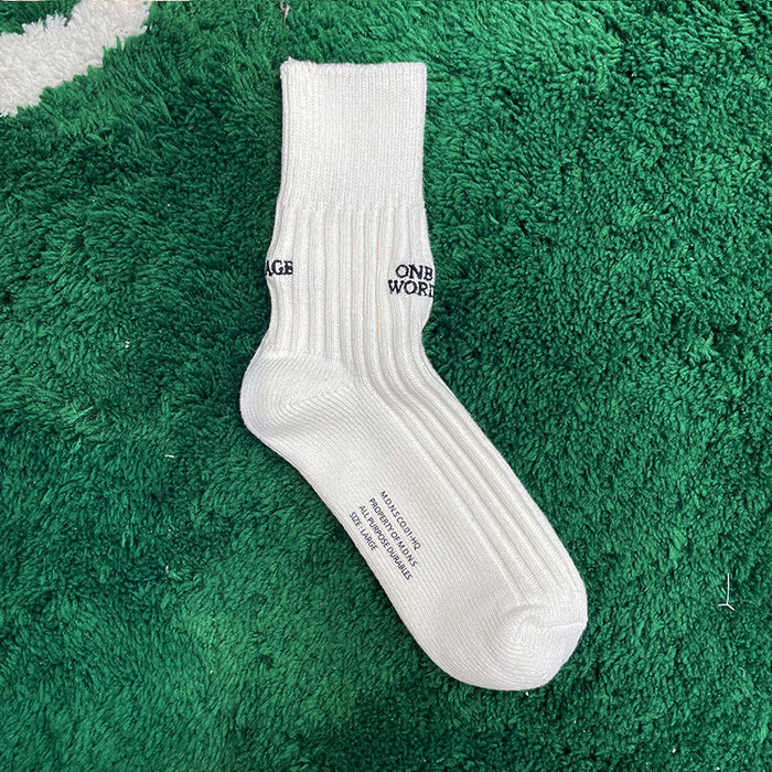 Wholesale Socks Cotton Mid Tube MOQ6 JDC-SK-jiayuan006