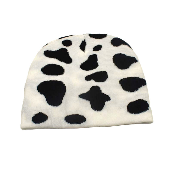 Wholesale Hat Acrylic Cow Plaid Zebra Leopard Knit Hat MOQ≥2 JDC-FH-ShunMa027