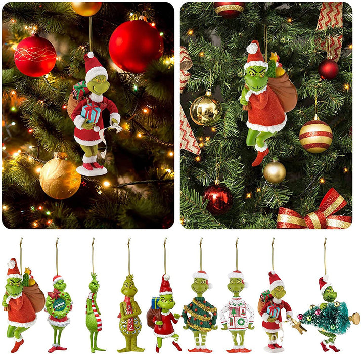 Wholesale Decorative Acrylic Cute Cartoon Christmas Tree Ornaments MOQ≥3 JDC-DCN-ZanA004
