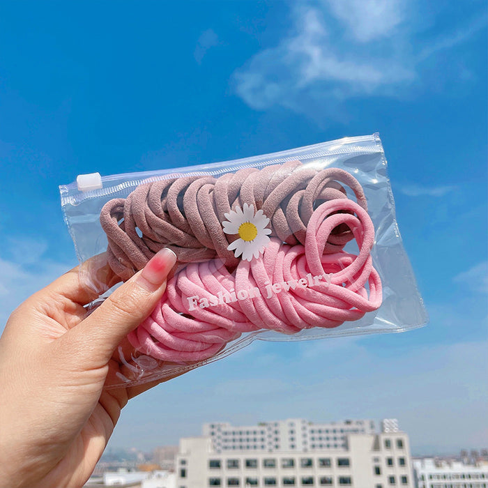 Wholesale Kids Rubber Band Candy Color Cloth Hair Scrunchies Set JDC-HS-XiY011