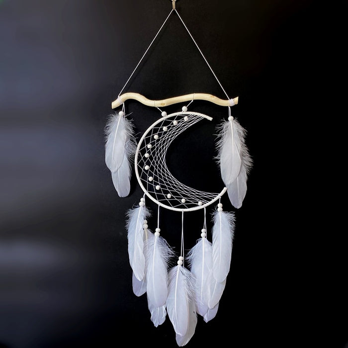 Wholesale Dreamcatcher Feather Moon Woven Home MOQ≥2 JDC-DC-ChenP002