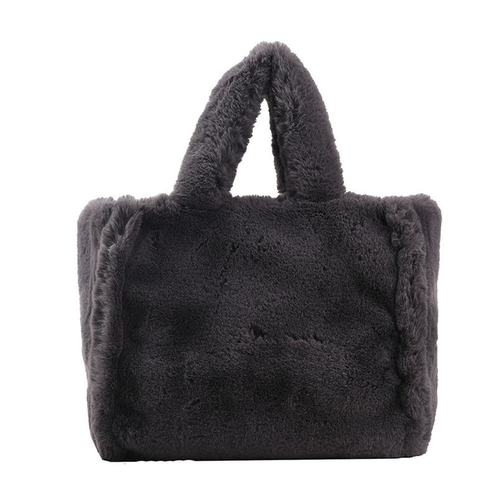 Wholesale Shoulder Bag Plush Mink Fleece Texture Solid Color Portable Diagonal JDC-SD-Chunyao002