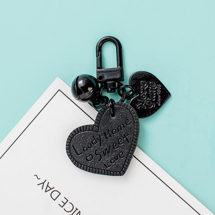 Wholesale Color Heart Leather Keychain JDC-KC-QiaM010