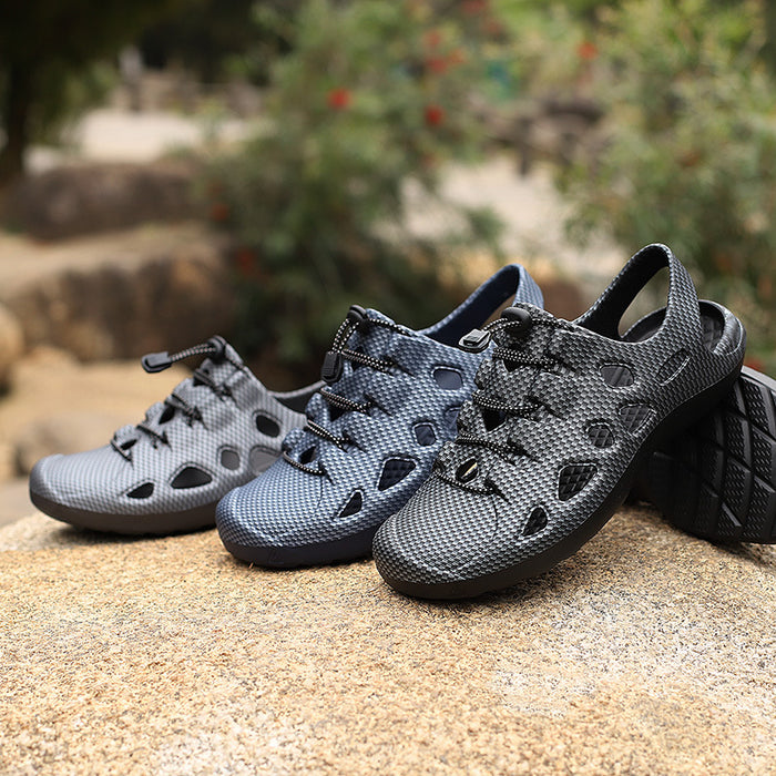 Wholesale Large Size Lace-Up Lightweight EVA Moulded Breathable Beach Cave Shoes JDC-SD-QLS001
