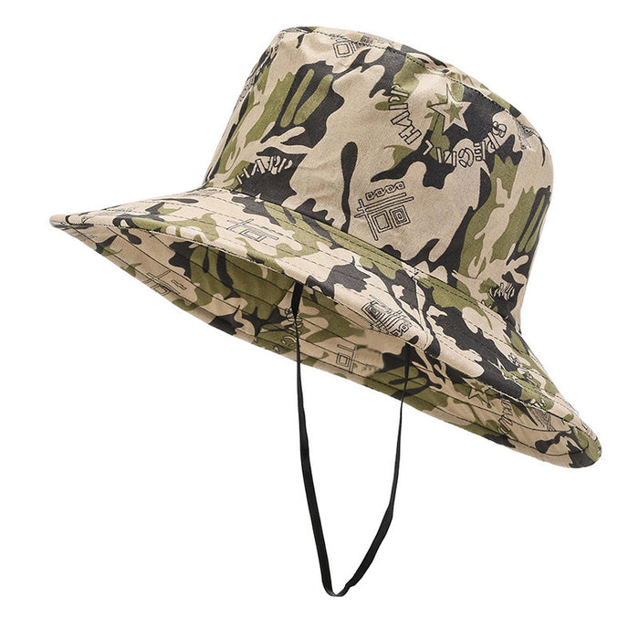 Wholesale summer hat fan camouflage big eaves sun hat outdoor climbing sunscreen JDC-FH-DingB004