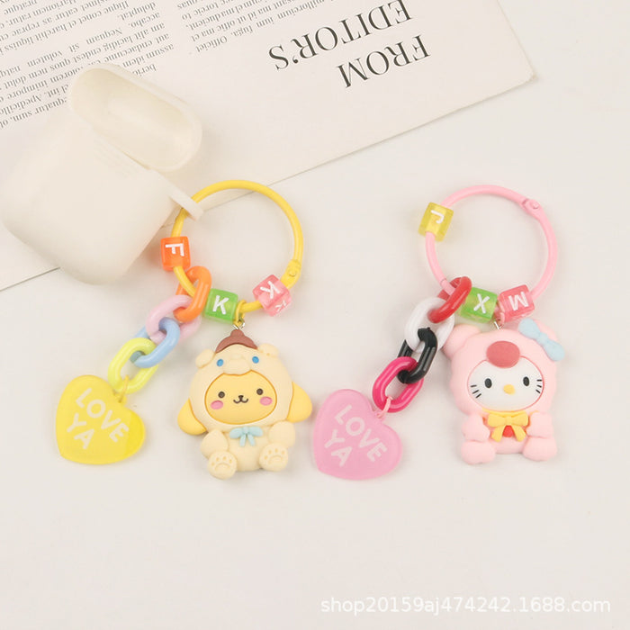 Wholesale Key Chain Acrylic Cute Cartoon Doll Love Pendant MOQ≥2 (S) JDC-KC-YiHan029