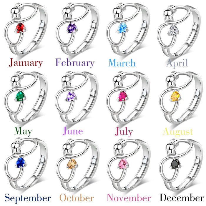 Wholesale Rings Copper Zodiac Constellation Adjustable JDC-RS-YZM110