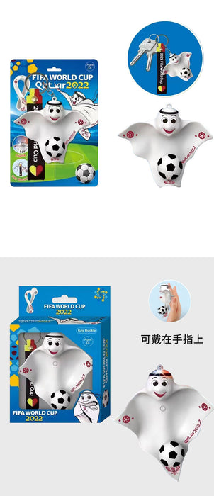 Wholesale Keychains Soft Rubber 2022 Qatar World Cup Souvenir Mascot La'eeb JDC-KC-RuiQ009