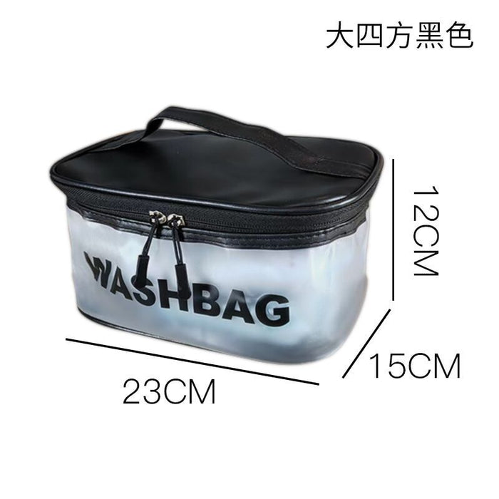 Bolsa cosmética al por mayor PVC PU transparente gran capacidad impermeable Portable JDC-CB-Zhuoyue001