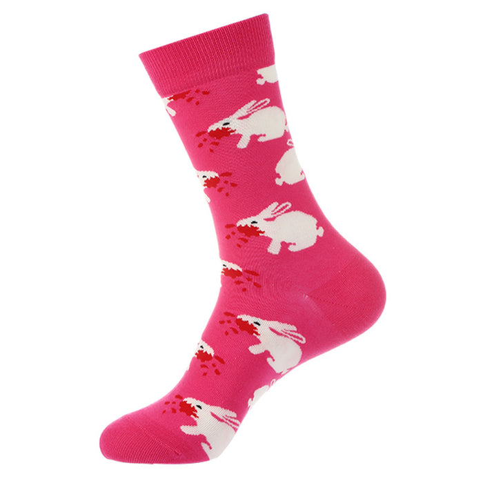 Calcetines al por mayor algodón creativo lindo calcetines de conejo moq≥5 jdc-sk-xinh018