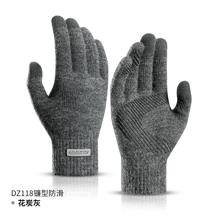Guantes al por mayor de guantes acrílicos Pantalla táctil anti-pilas MOQ≥2 JDC-GS-XinR001