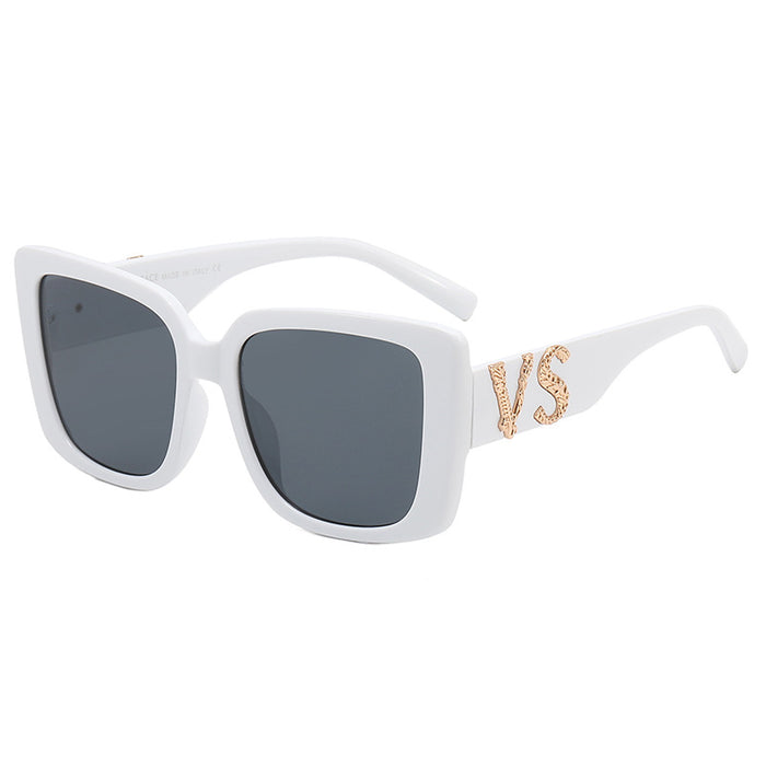 Wholesale Sunglasses AC Retro Large Frame Square Sunglasses MOQ≥2 JDC-SG-KaN012