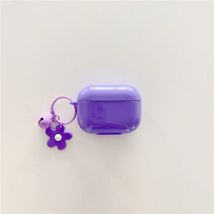 Wholesale Earphone Shell TPU Candy Color Flower Pendant Protective Cover JDC-EPC-ChangR003