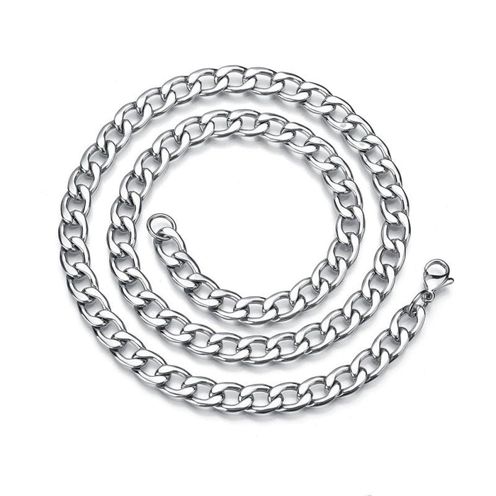 Wholesale Cuban Chain Titanium Steel Necklace MOQ≥2 JDC-NE-XinG001