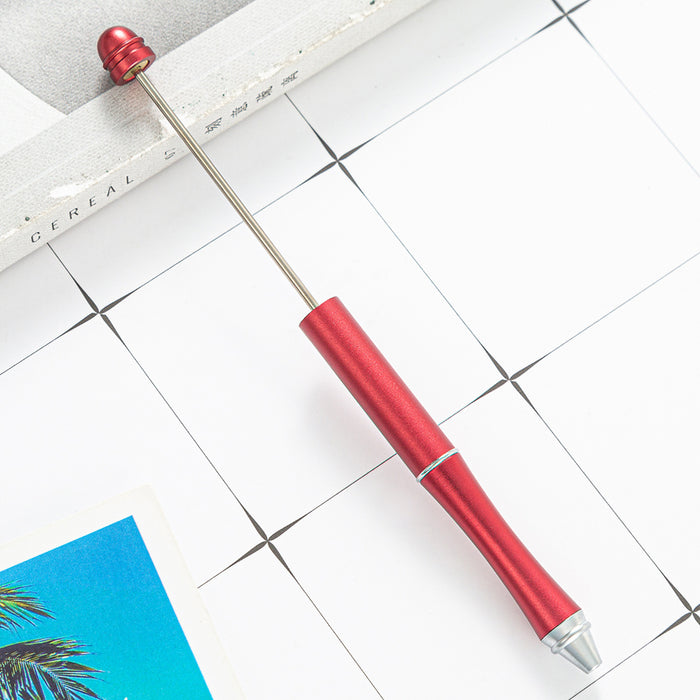 Wholesale metal beaded pen creative beaded ballpoint pen diy ballpoint pen MOQ≥2 JDC-BP-Huah044