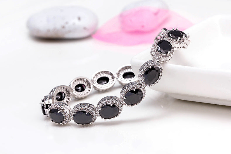 Jewelry WholesaleWholesale Micro Inlay Colorful Crystal 3A Zircon Bracelet Tennis Chain JDC-BT-ShengY002 Bracelet 神韵 %variant_option1% %variant_option2% %variant_option3%  Factory Price JoyasDeChina Joyas De China