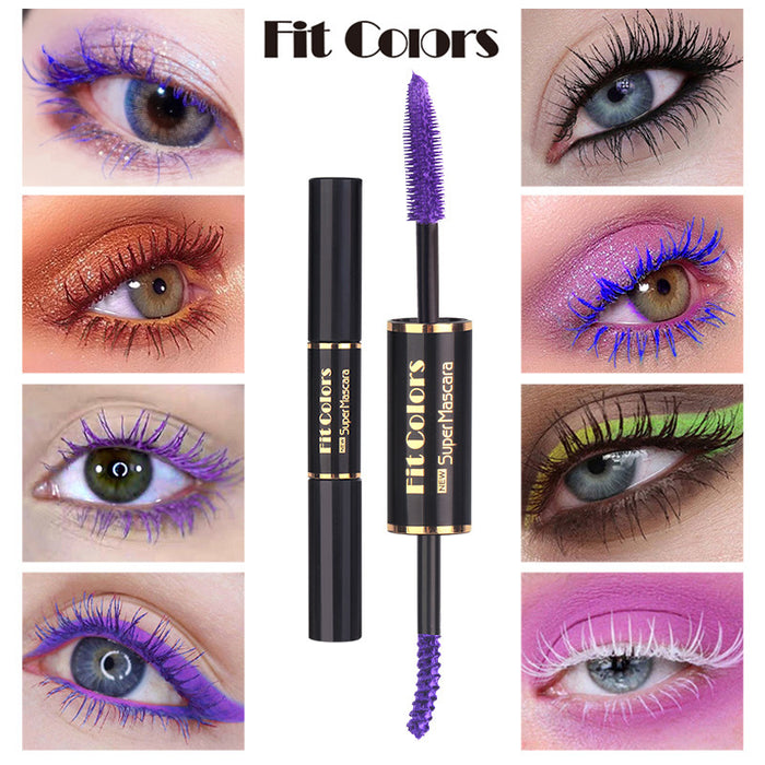 Wholesale Double-Ended Coloured Mascara is thick and curly waterproof without smudging MOQ≥3 JDC-MA-feit001