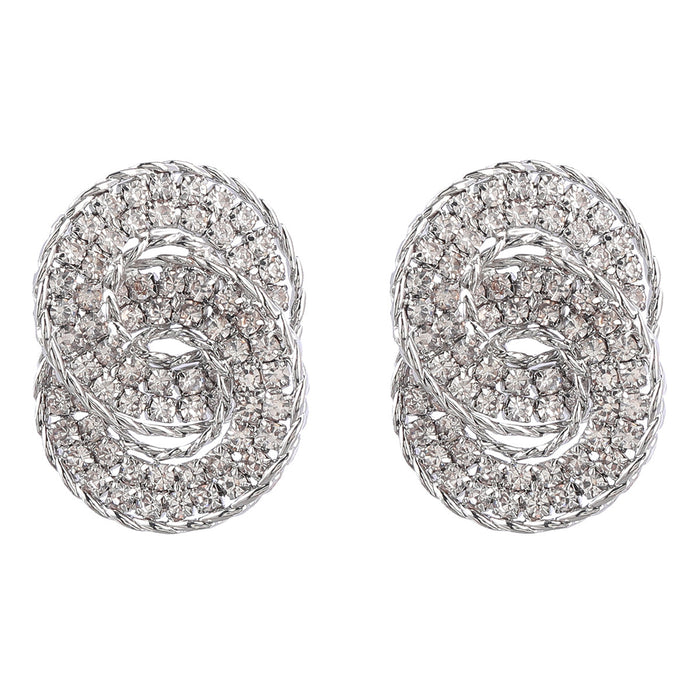 Wholesale Geometric Earrings Colored Diamond Alloy Rhinestones JDC-ES-JL1078