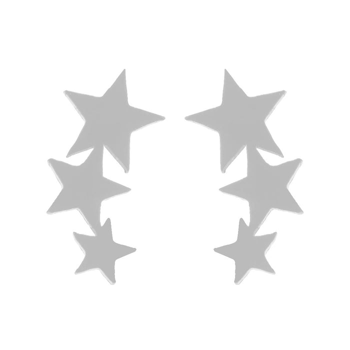 Wholesale Stainless Steel Pentagram Earrings JDC-ES-SS019