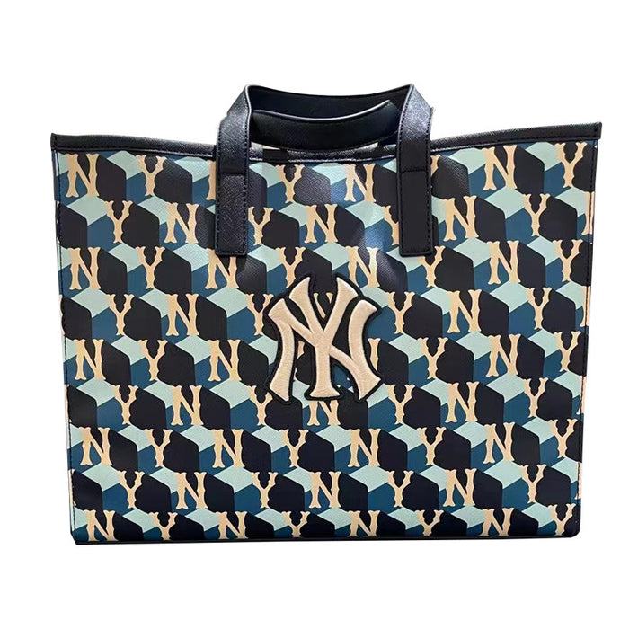 Wholesale Shoulder Bag Leather Geometric Contrast Color Tote Bag Diagonal (F) JDC-SD-Pinq001