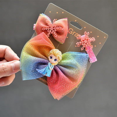 Wholesale Hair Clips Cloth Princess Children Cute Bows (M) JDC-HC-SLL002