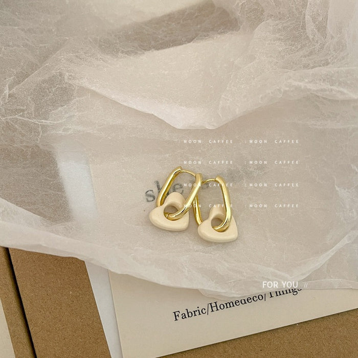 Jewelry WholesaleWholesale Lacquer Heart Candy Color Tassel Earrings JDC-ES-JiaJ012 Earrings 嘉静 %variant_option1% %variant_option2% %variant_option3%  Factory Price JoyasDeChina Joyas De China