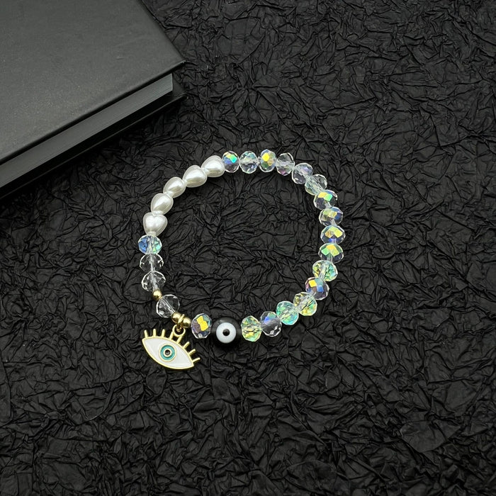 Wholesale Bracelet Glass Resin Plastic Alloy Devil's Eye MOQ≥2 JDC-BT-QingH007