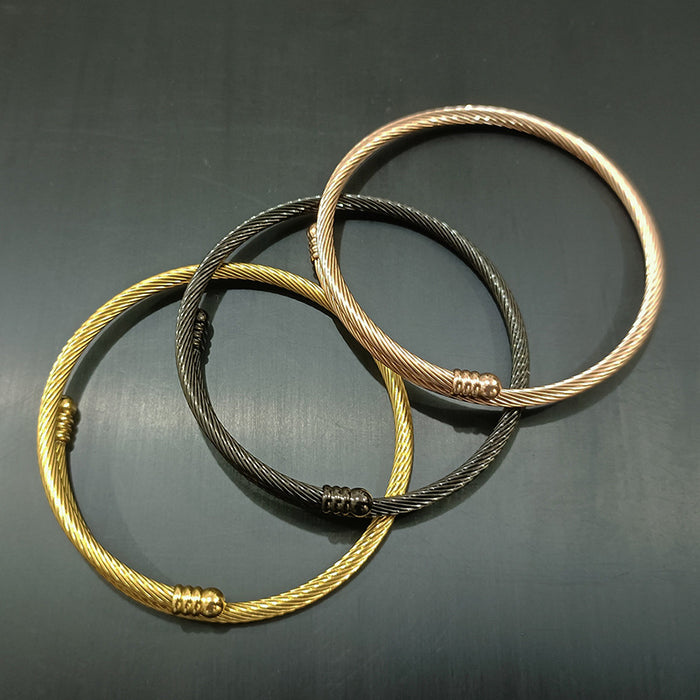 Wholesale Stainless Steel Bracelet Charriol Bangle MOQ≥2 JDC-BT-ChengG001