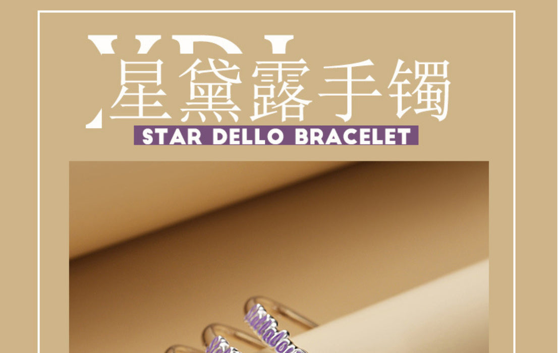 Wholesale silver plated star dew cute bunny bracelet JDC-BT-HYD005
