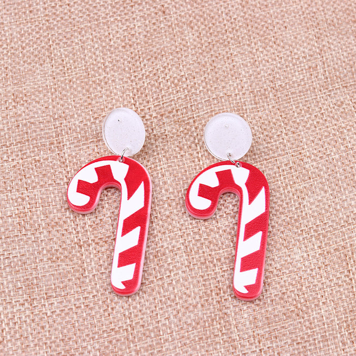 Wholesale Earrings Acrylic Christmas Tree Earrings MOQ≥2 JDC-ES-Duai042