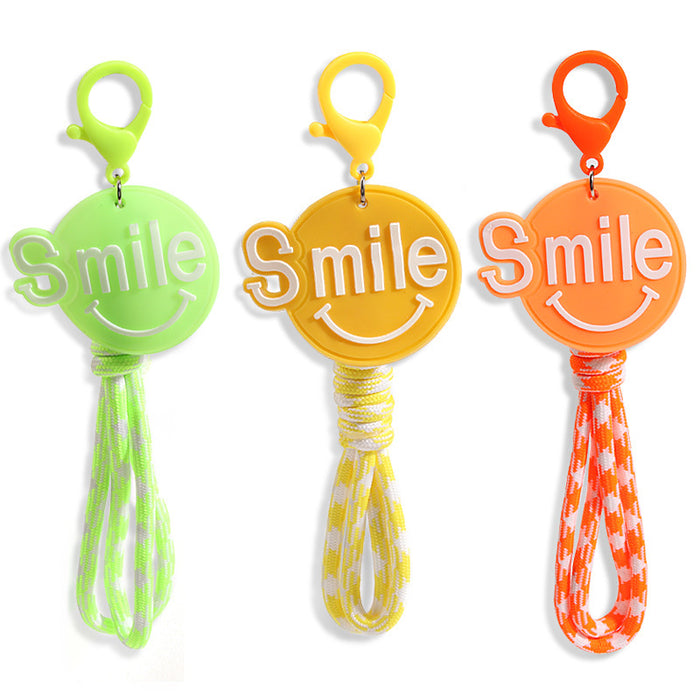 Wholesale Keychain Smiley Rubber Lanyard MOQ≥2 JDC-KC-XiangH012