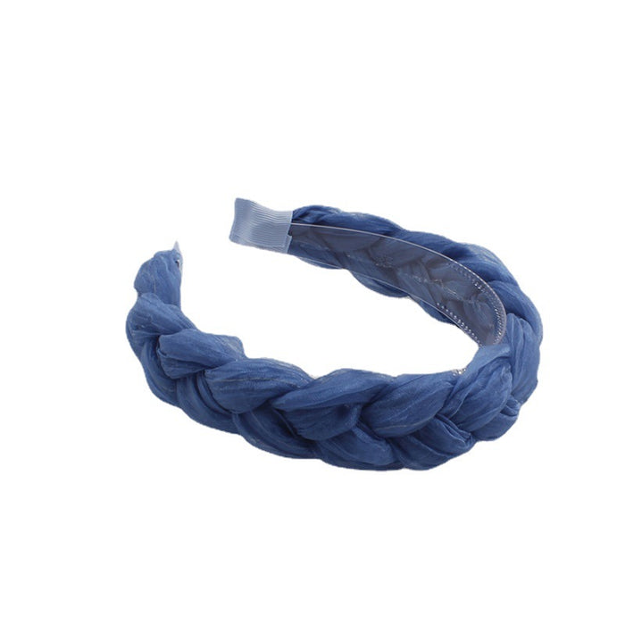 Wholesale pleated mesh braid headband JDC-HD-LeiY003