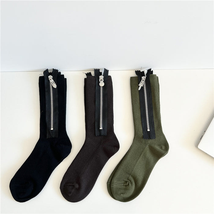 Wholesale Socks Cotton Open Zipper Socks JDC-SK-XuXu001