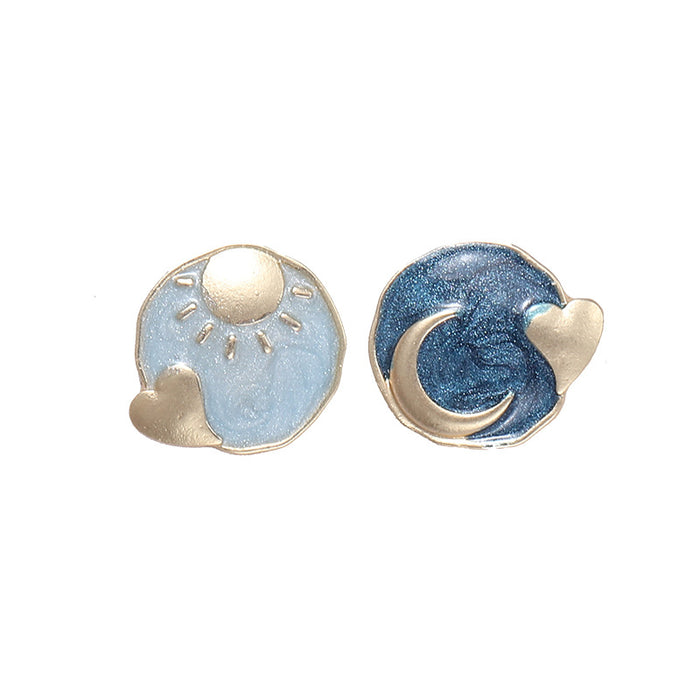 Wholesale Earrings Alloy Sun Moon JDC-ES-Baolai002