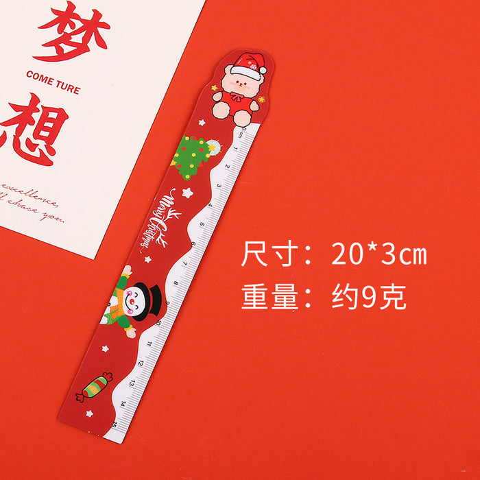 Wholesale Ruler Magnet Christmas Soft Ruler Primary School Students Measure Bendable Ruler 15cm MOQ≥2 JDC-RR-LGT001