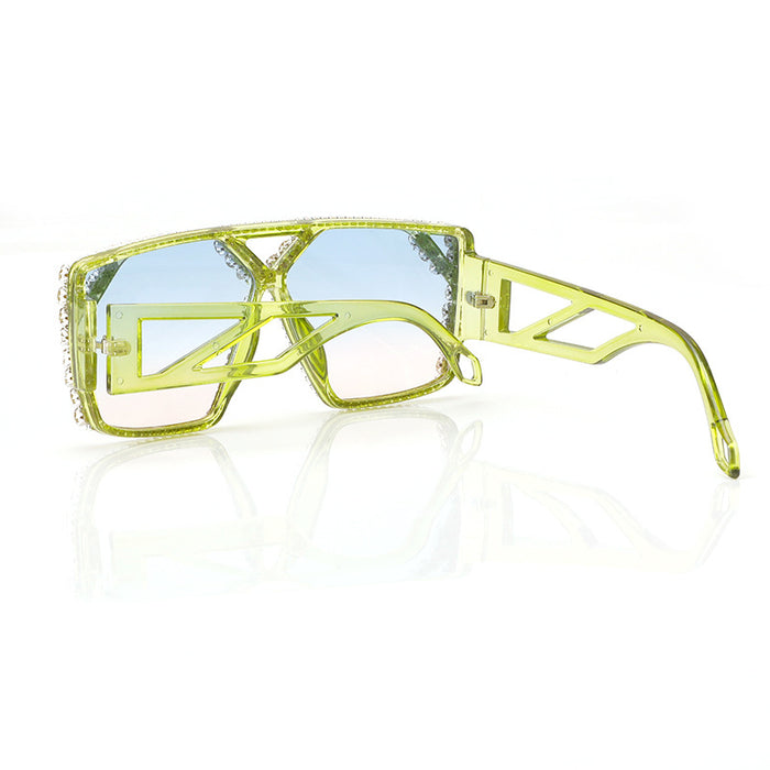 Gafas de tendencia al por mayor hombres y mujeres gafas de sol en marco grande JDC-SG-BAOL007