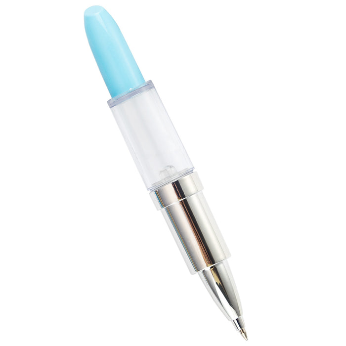 Forme de rouge à lèvres transparente en gros stylo à billes en plastique JDC-BP-HUAH040